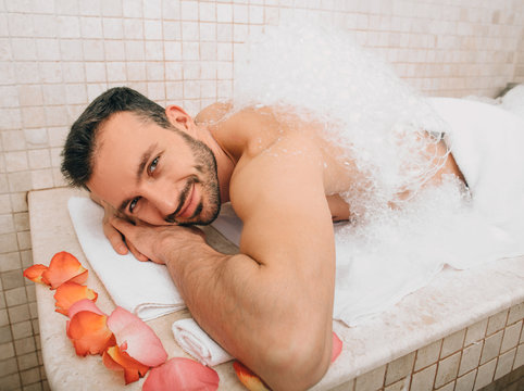 What body-to-body means in a soapy massage?