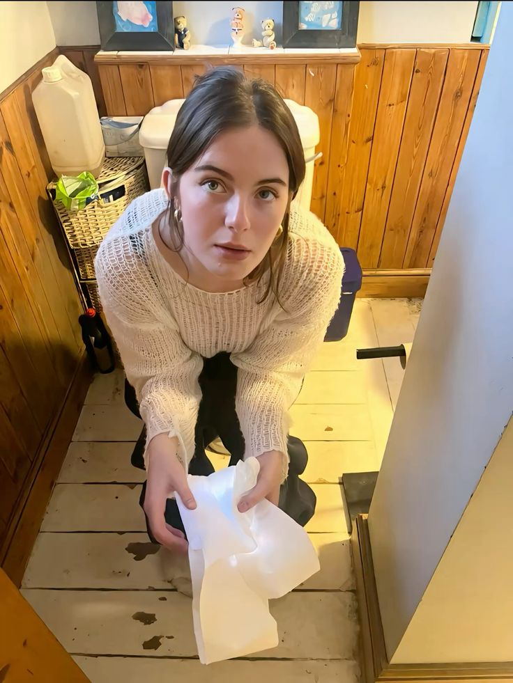 How should I react if my child repeatedly walks in while I shower?
